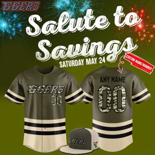 Inland Empire 66ers Salute to Savings Night Personalized Baseball Jersey