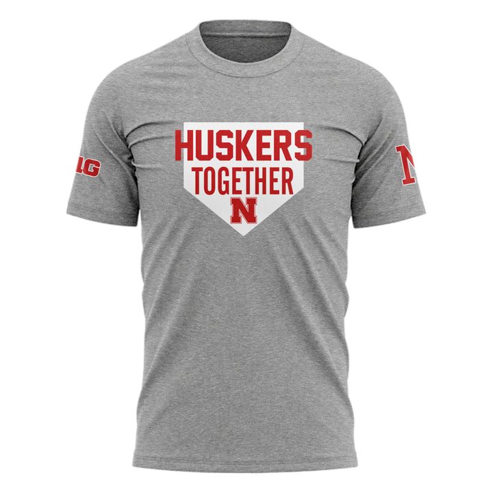 Nebraska Cornhuskers "Huskers Together" Special Grey Tee Nebraska Cornhuskers "Huskers Together" Special Grey Tee