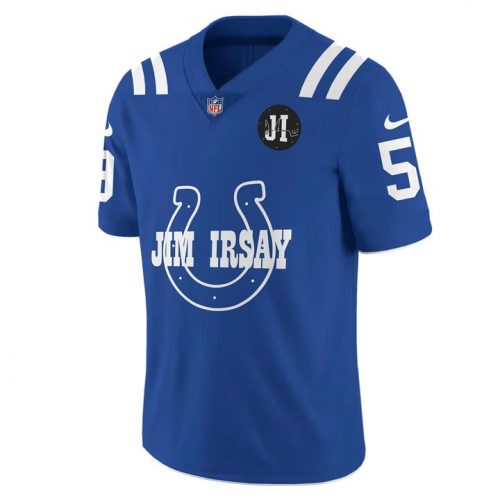 Indianapolis Colts Remembering The Boss Jim Irsay Football Jersey