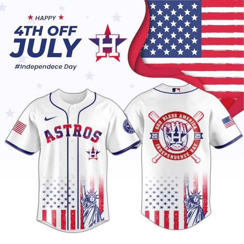 Houston Astros MLB Happy Independence Day 2025 Jersey