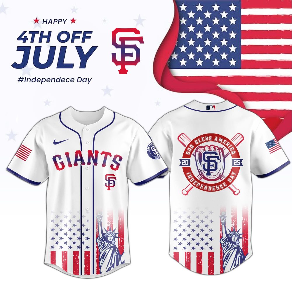 San Francisco Giants MLB Happy Independence Day 2025 Jersey