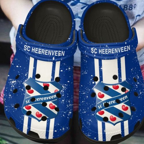Sc Heerenveen Blue Black Crocs Clogs Shoes