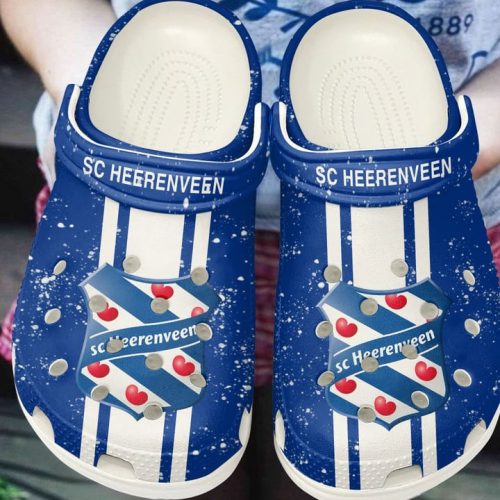 Sc Heerenveen Blue White Crocs Clogs Shoes