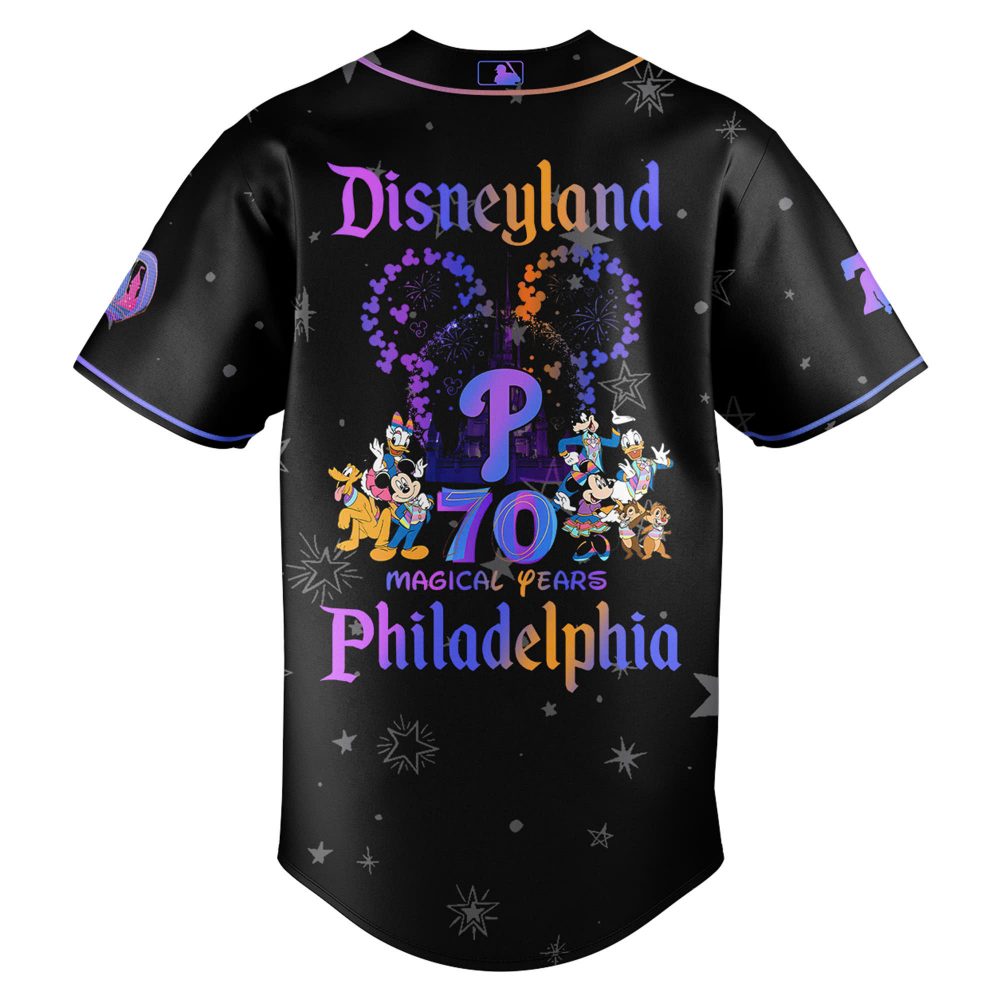 Philadelphia Phillies x Disneyland 70th Anniversary Special Edition Baseball Jersey