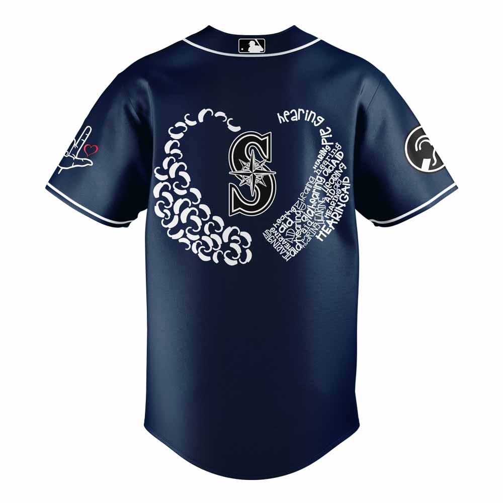 Seattle Mariners Deaf and Hard of Hearing Night Combo Jersey Seattle Mariners Deaf and Hard of Hearing Night Combo Jersey