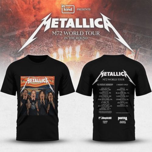 Metallica M72 World Tour 2025 Special Black Tee