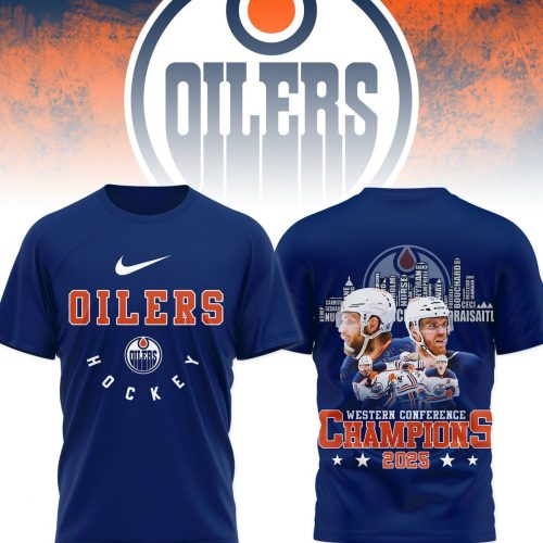 Edmonton Oilers Hockey Western Conference Champions 2025 Shirt