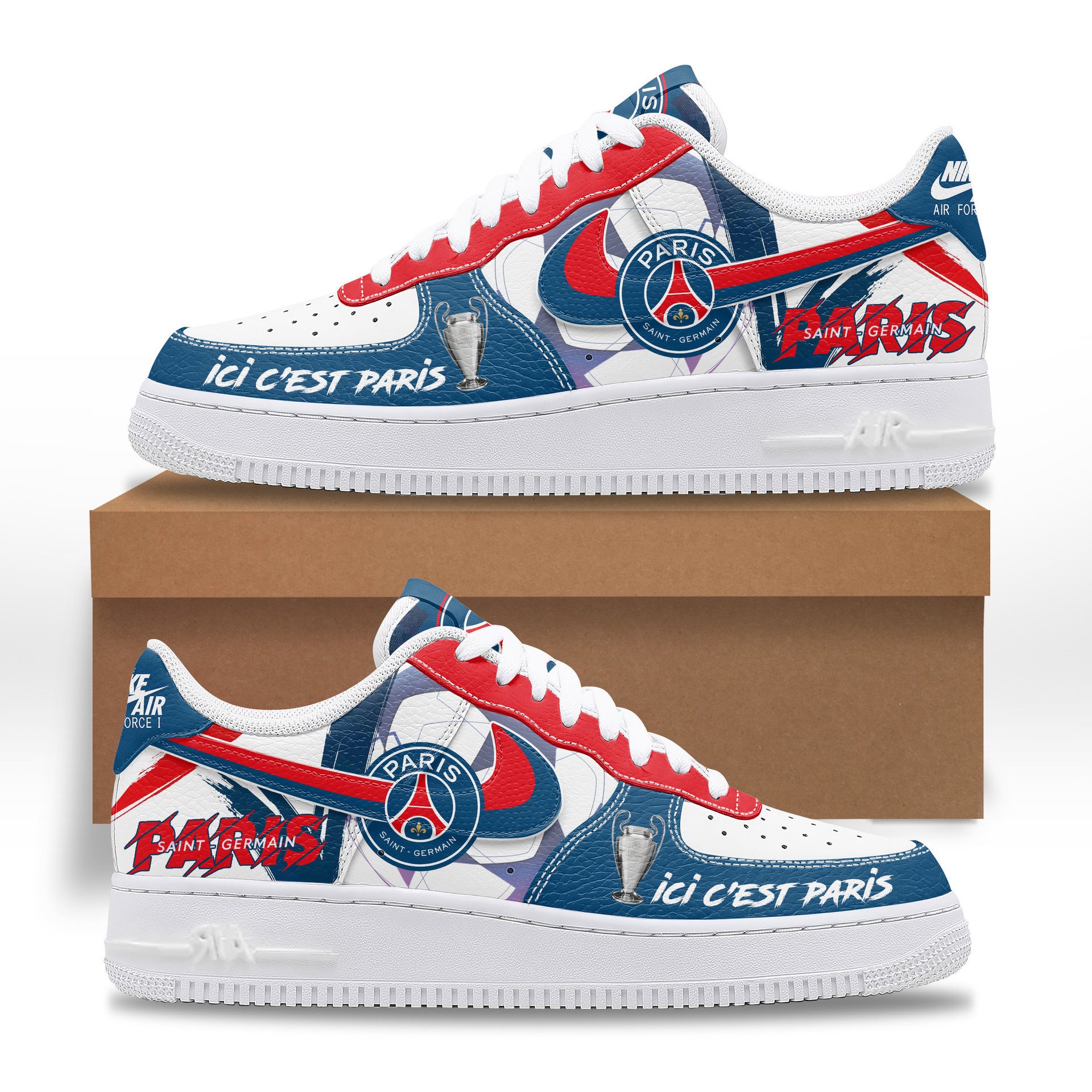 Paris Saint Germain UCL Champions 2025 Special Air Force 1 Sneaker Paris Saint Germain UCL Champions 2025 Special Air Force 1 Sneaker