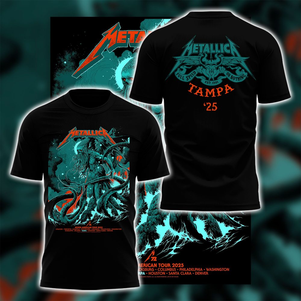 Metallica M72 World Tour TAMPA ’25 Premium Shirt
