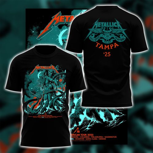 Metallica M72 World Tour TAMPA ’25 Premium Shirt