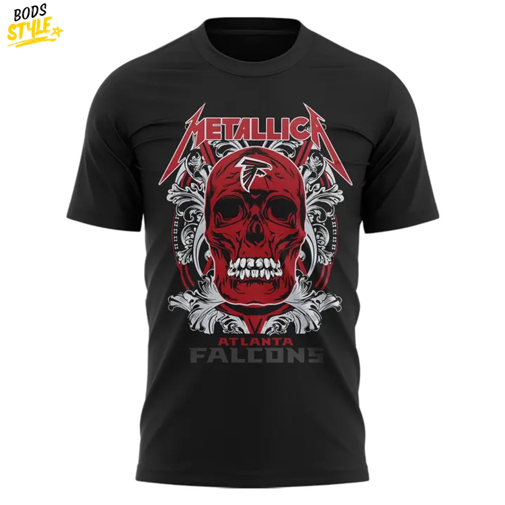 Atlanta Falcons Metallica M72 Tour at Mercedes-Benz Stadium Black Shirt Atlanta Falcons Metallica M72 Tour at Mercedes-Benz Stadium Black Shirt