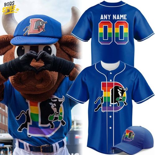 Durham Bulls Pride Month Personalized Baseball Jersey
