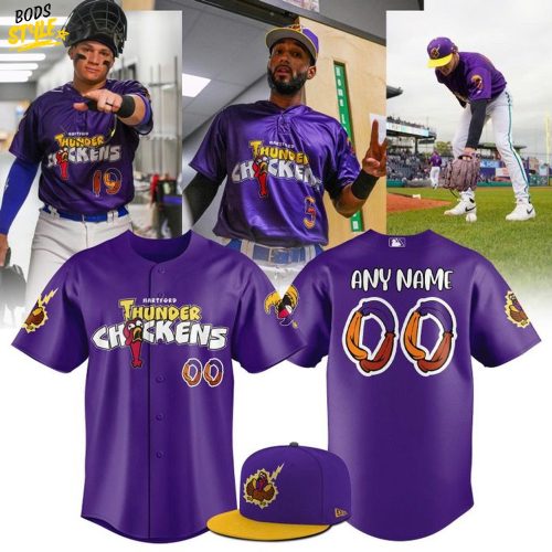 Hartford Yard Goats “Thunder Chickens” Personalized Baseball Jersey