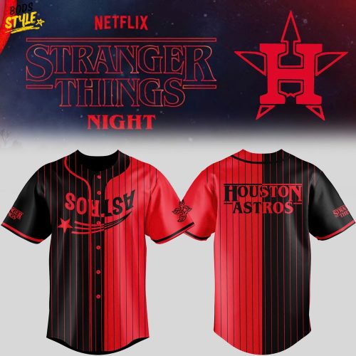 Houston Astros x Stranger Things Night Special Baseball Jersey