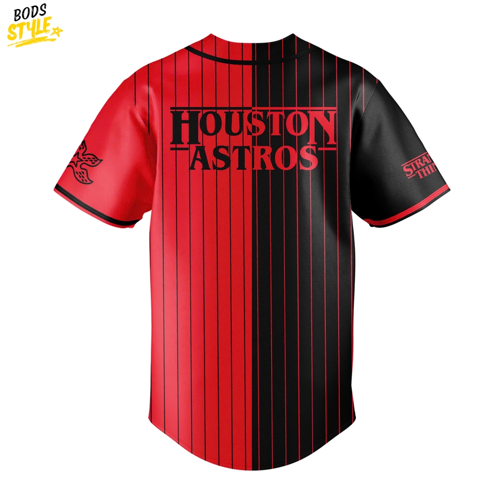 Houston Astros x Stranger Things Night Special Baseball Jersey Houston Astros x Stranger Things Night Special Baseball Jersey