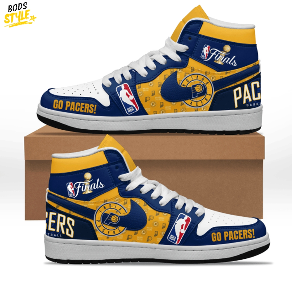 Indiana Pacers 2025 NBA Finals Go Pacers Nike Air Jordan 1 Indiana Pacers 2025 NBA Finals Go Pacers Nike Air Jordan 1