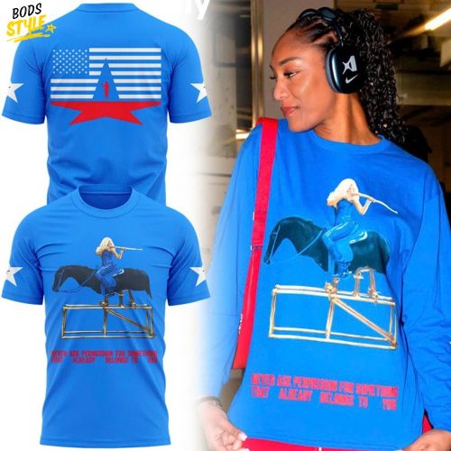Las Vegas Aces A’ja Wilson Blue Tee