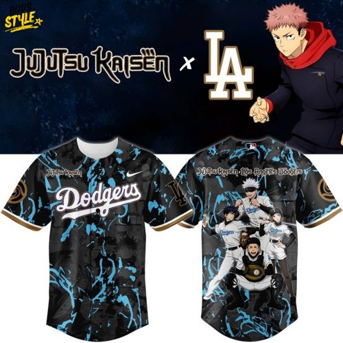 Los Angeles Dodgers x Jujutsu Kaisen Night 2025 Personalized Baseball Jersey