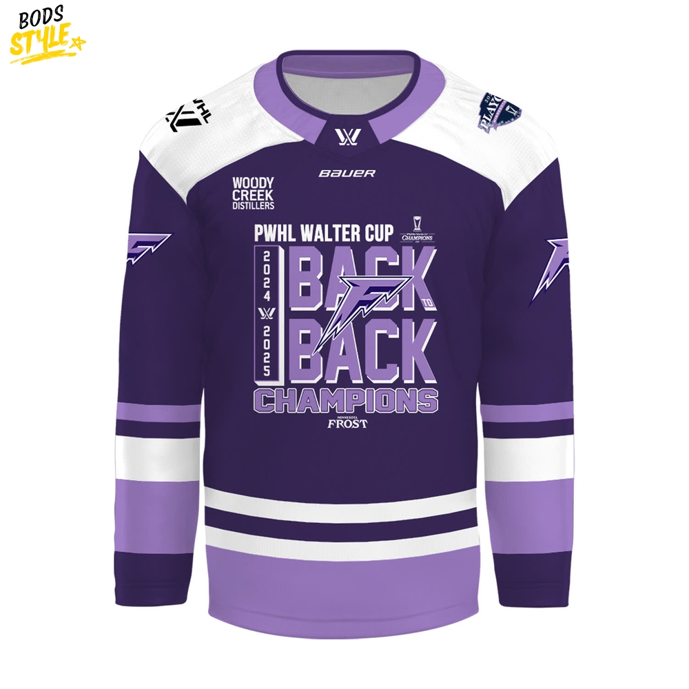 Minnesota Frost New Stadium Back To Back Champions 2025 Hockey Jersey Minnesota Frost New Stadium Back To Back Champions 2025 Hockey Jersey