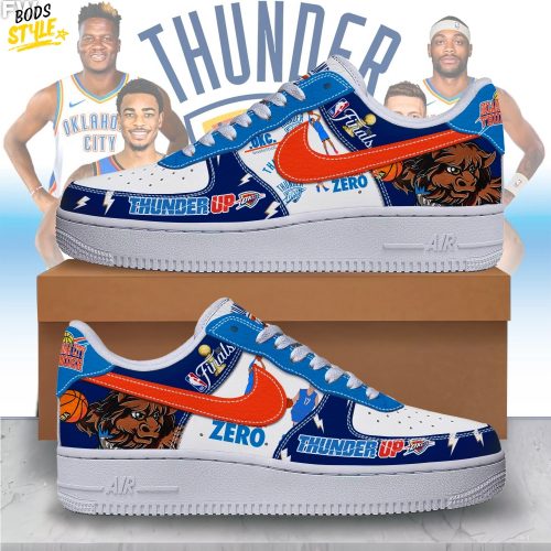 Oklahoma City Thunder NBA “Thunder Up” Limited Edition Air Force 1 Sneaker
