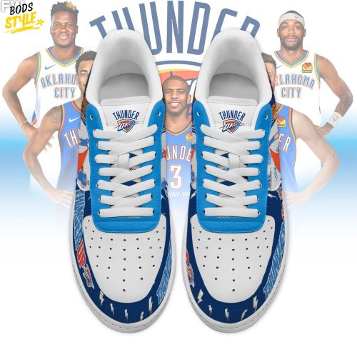 Oklahoma City Thunder NBA “Thunder Up” Limited Edition Air Force 1 Sneaker