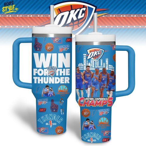 Oklahoma City Thunder Western Conference Champions 2025 Stanley Tumbler