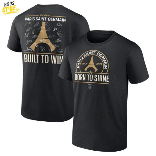 Paris Saint Germain “Born To Shine” UCL Champions Special Black Tee
