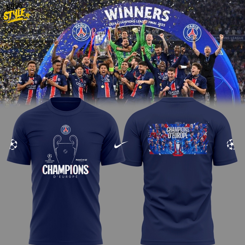 Paris Saint Germain Champions D'Europe 2025 Limited Edition Shirt Paris Saint Germain Champions D'Europe 2025 Limited Edition Shirt
