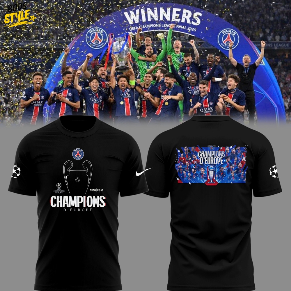 Paris Saint Germain Champions D'Europe 2025 Limited Edition Shirt Paris Saint Germain Champions D'Europe 2025 Limited Edition Shirt