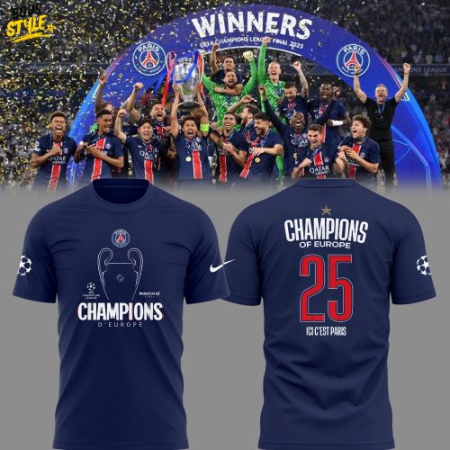 Paris Saint Germain Champions of Europe 2025 Special Tee