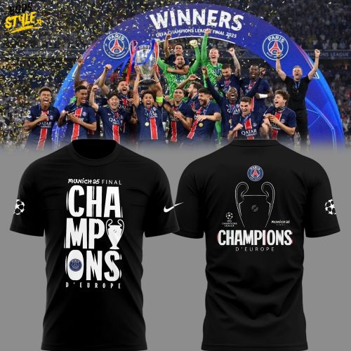 Paris Saint Germain UCL Champions 2025 Special Tee