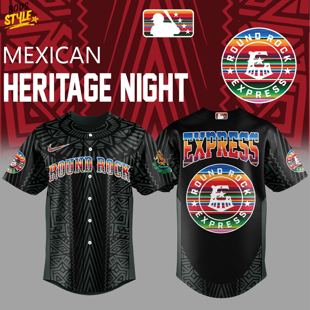 Round Rock Express Mexican Heritage Night Special Baseball Jersey Round Rock Express Mexican Heritage Night Special Baseball Jersey