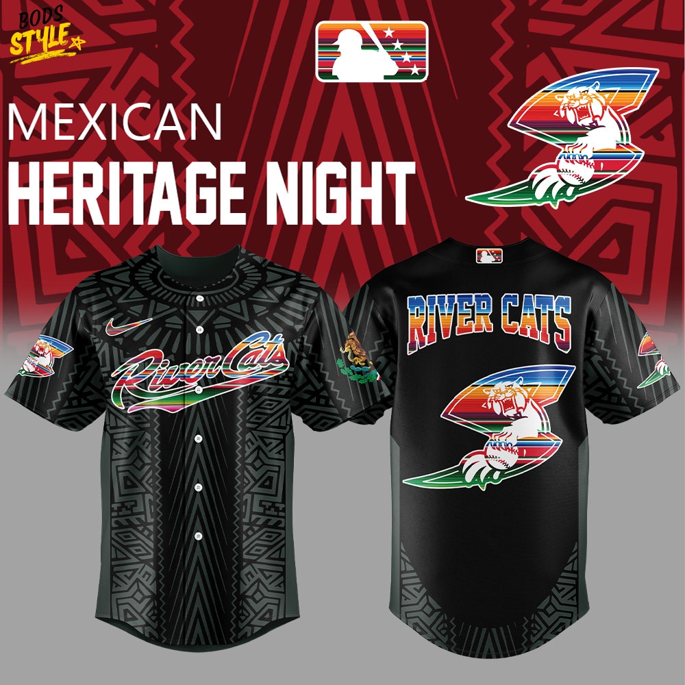 Sacramento River Cats Mexican Heritage Night Special Baseball Jersey Sacramento River Cats Mexican Heritage Night Special Baseball Jersey