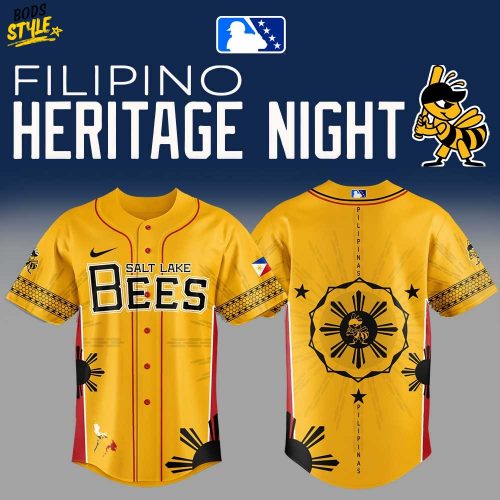 Salt Lake Bees Filipino Heritage Night Special Baseball Jersey