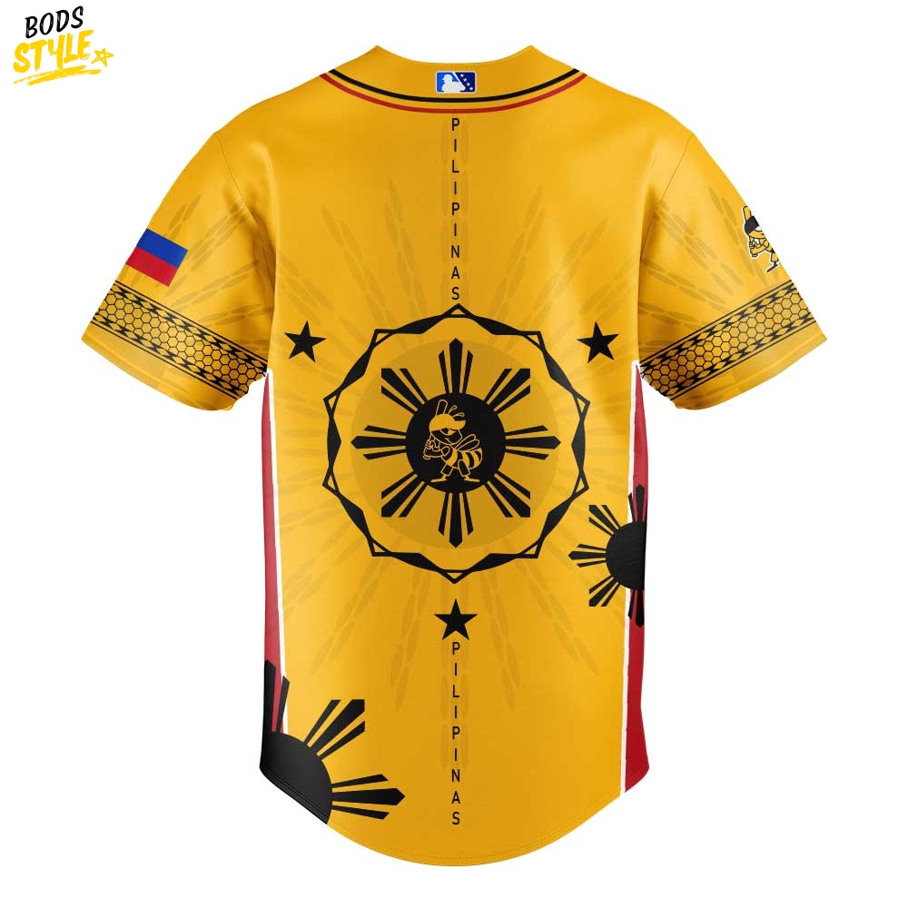 Salt Lake Bees Filipino Heritage Night Special Baseball Jersey Salt Lake Bees Filipino Heritage Night Special Baseball Jersey
