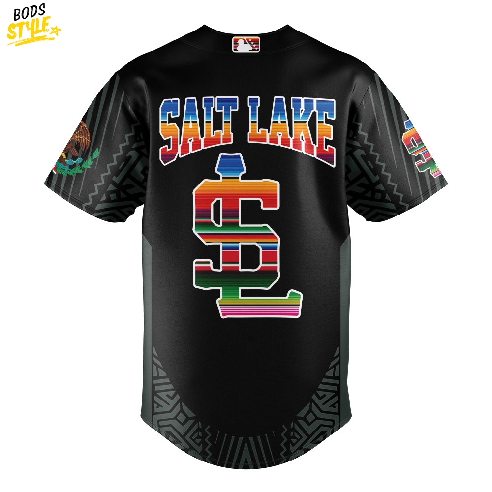 Salt Lake Bees Mexican Heritage Night Special Baseball Jersey Salt Lake Bees Mexican Heritage Night Special Baseball Jersey