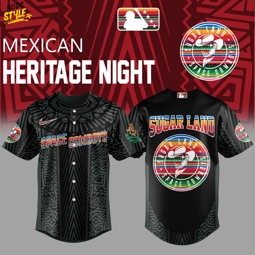 Sugar Land Space Cowboys Mexican Heritage Night Special Baseball Jersey Sugar Land Space Cowboys Mexican Heritage Night Special Baseball Jersey