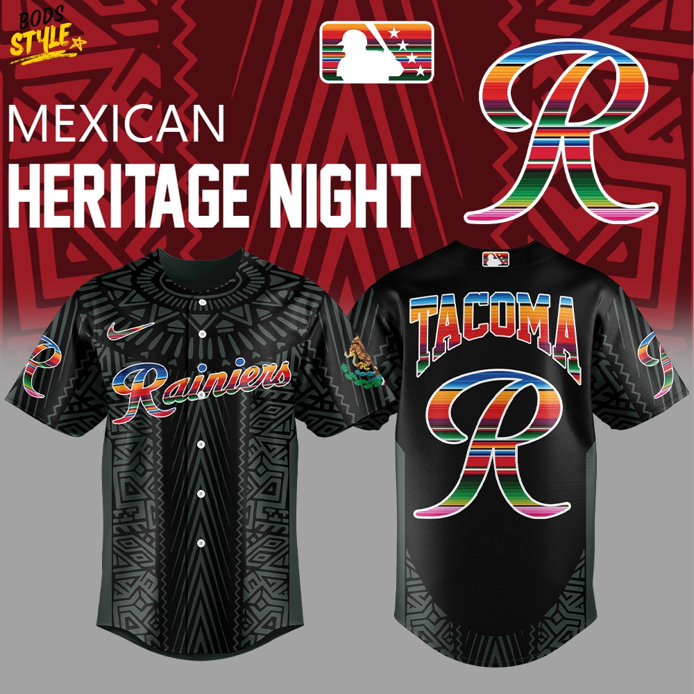 Tacoma Rainiers Mexican Heritage Night Special Baseball Jersey Tacoma Rainiers Mexican Heritage Night Special Baseball Jersey