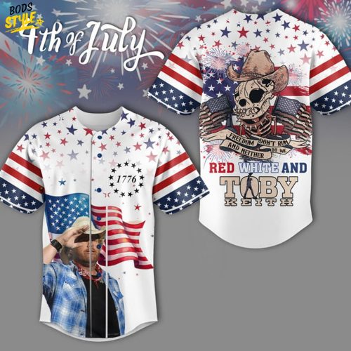 Toby Keith Happy 4th of July 2025 Baseball Jersey