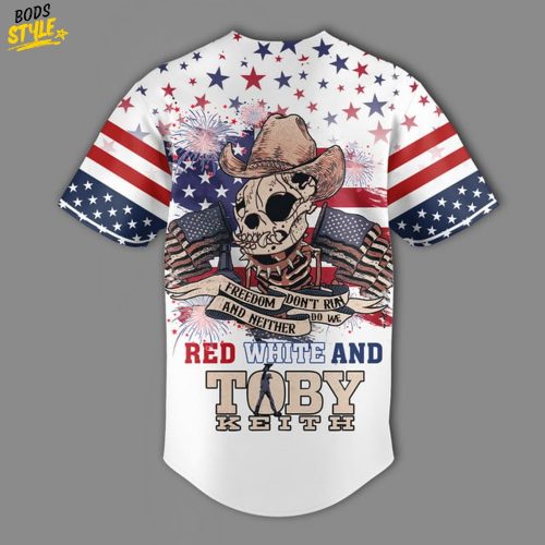 Toby Keith Happy 4th of July 2025 Baseball Jersey
