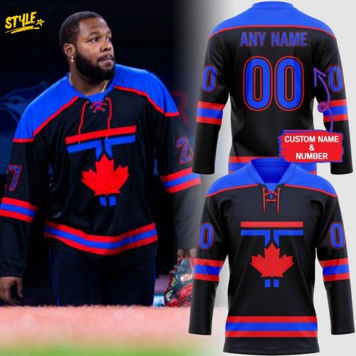 Toronto Blue Jays City Connect Custom Name Hockey Jersey