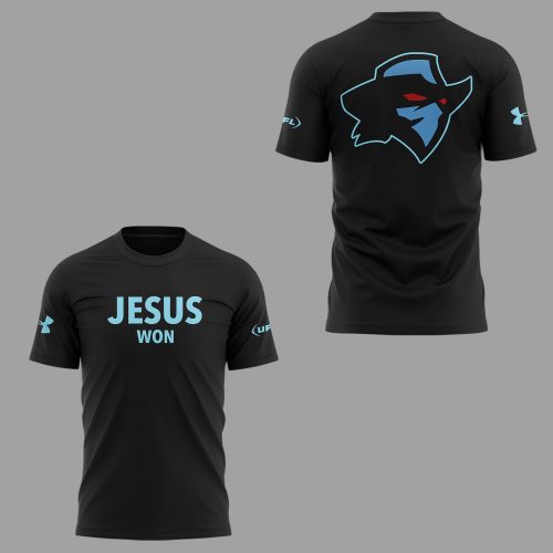 Arlington Renegades x Jesus Won 2025 Special Black Shirt