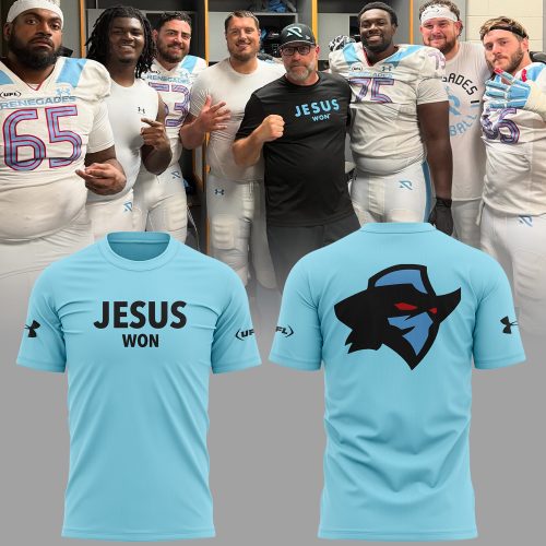 Arlington Renegades x Jesus Won 2025 Special Blue Shirt