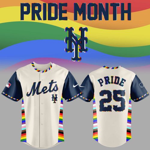 New York Mets Pride Month Special Baseball Jersey