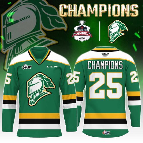 London Knights Champions Memorial Cup 2025 Hockey Jersey