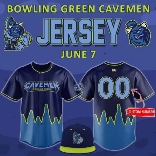 Bowling Green Hot Rods x Cavemen Special New Baseball Jersey