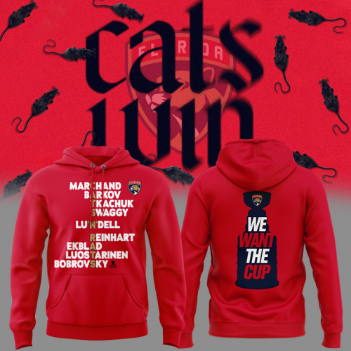 Florida Panthers “We Want the Cup” Special Red Hoodie